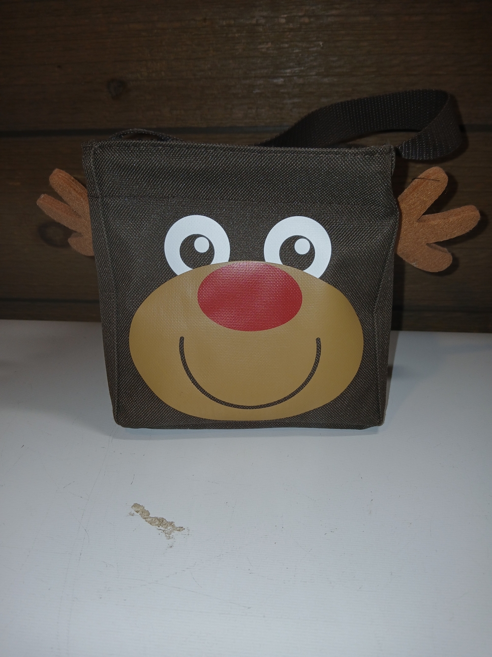 Thirty-One LittlBrown Reindeer Face Crossbody Bag - Men's Novelty Shoulder Pouch
